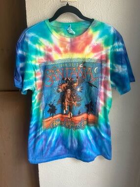 Carlos Santana Allman Brothers band 2012 tour T-shirt Size Large